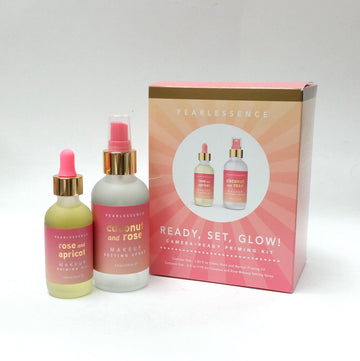 Pearlessence Makeup Priming & Setting Spray Camera Ready Set Glow Kit Set